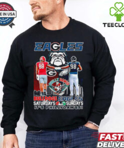 Bulldogs On Saturdays Eagles On Sundays It’s Phillydawgs city skyline shirt