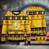 Georgia Bulldogs Logo With Super Bowl Ugly Sweater Brown And Bold Yellow