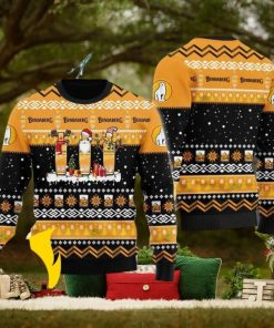 Bundaberg Santa Reindeer Snowflake Christmas Ugly Sweater 3D