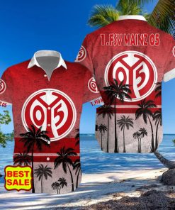 Bundesliga Fans 1 FSV Mainz 05 Logo Hawaiian Shirt And Short Men Women Set