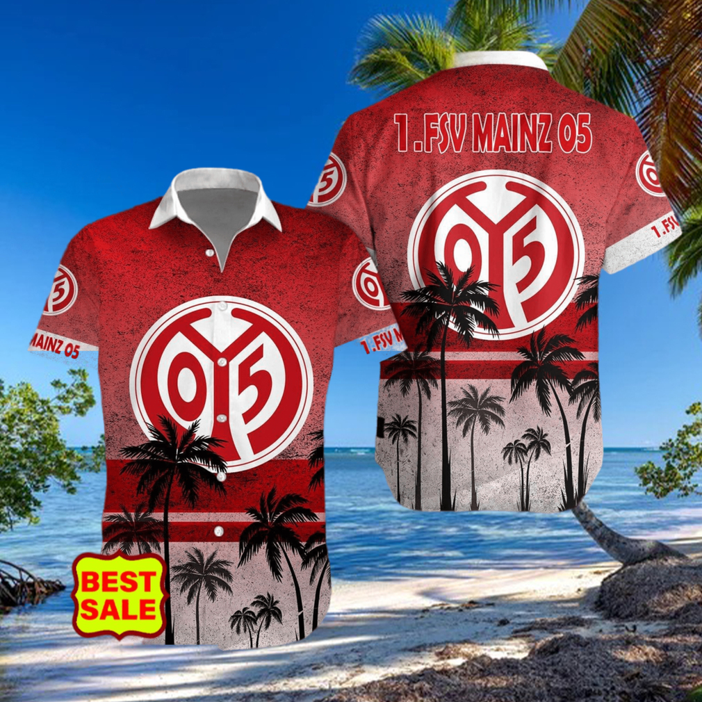 Bundesliga Fans 1 FSV Mainz 05 Logo Hawaiian Shirt And Short Men Women Set Bundesliga Fans 1 FSV Mainz 05 Logo Hawaiian Shirt And Short Men Women Set