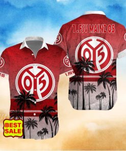 Bundesliga Fans 1 FSV Mainz 05 Logo Hawaiian Shirt And Short Men Women Set