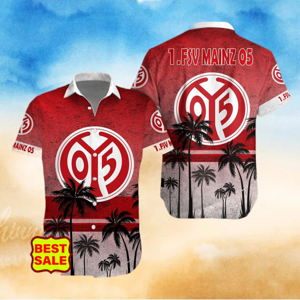 Bundesliga Fans 1 FSV Mainz 05 Logo Hawaiian Shirt And Short Men Women Set Bundesliga Fans 1 FSV Mainz 05 Logo Hawaiian Shirt And Short Men Women Set