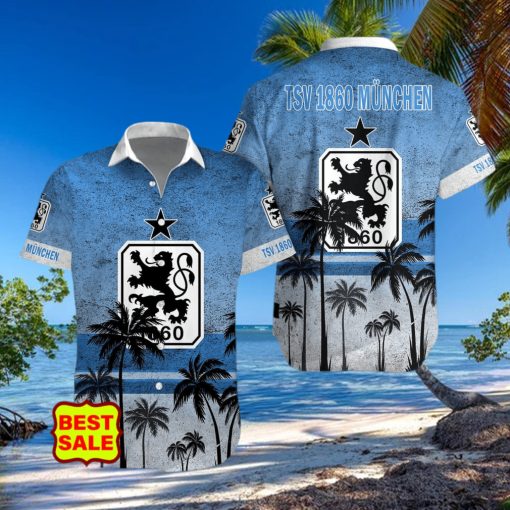Bundesliga Fans 1860 Munich Logo Hawaiian Shirt And Short Men Women Set