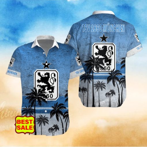Bundesliga Fans 1860 Munich Logo Hawaiian Shirt And Short Men Women Set