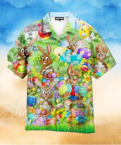 Bunny Enjoy Easter Day Aloha Hawaiian Shirts For Men And Women