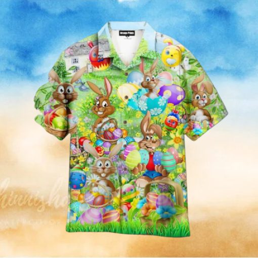 Bunny Enjoy Easter Day Aloha Hawaiian Shirts For Men And Women