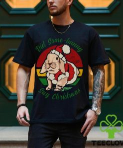 Bunny Santa Did Some Bunny Say Christmas shirt