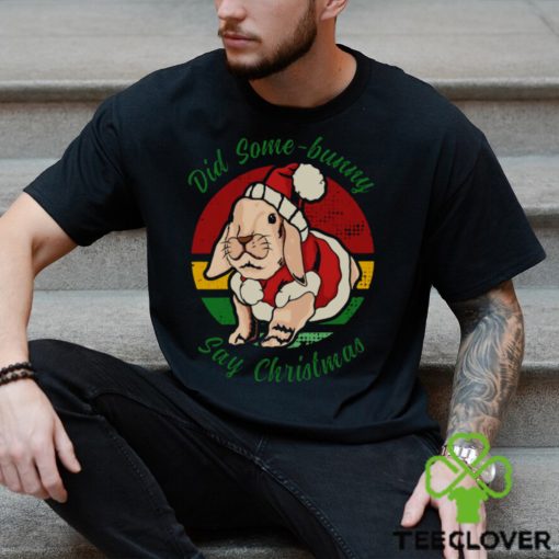 Bunny Santa Did Some Bunny Say Christmas shirt