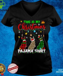 Bunny Xmas Tree Animals This Is My Christmas Pajama Shirt