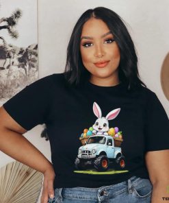 Bunny happy easter monster truck boys girls eggs toddler t shirt