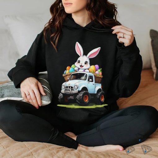 Bunny happy easter monster truck boys girls eggs toddler t hoodie, sweater, longsleeve, shirt v-neck, t-shirt