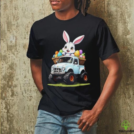 Bunny happy easter monster truck boys girls eggs toddler t hoodie, sweater, longsleeve, shirt v-neck, t-shirt