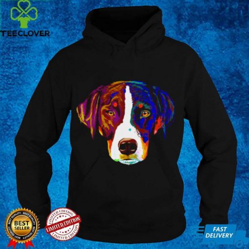 Bunter Splash Hund Appenzeller Sennenhund Shirt