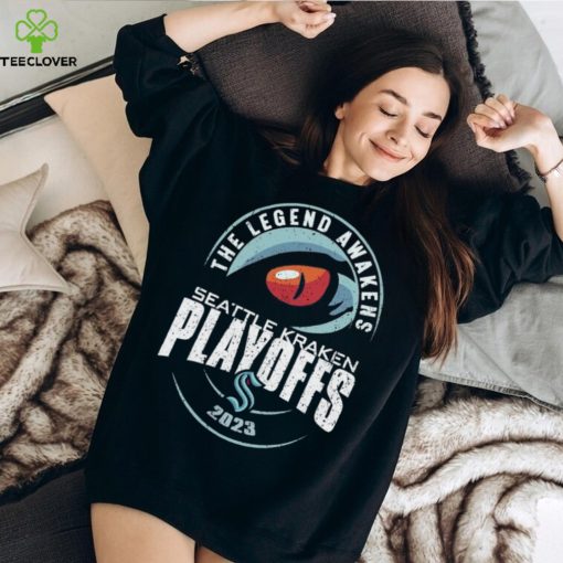Buoy wearing the legend awakens Seattle kraken playoffs 2023 shirt