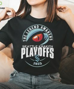 Buoy wearing the legend awakens Seattle kraken playoffs 2023 shirt