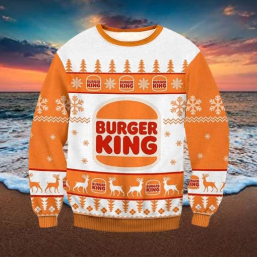 Burger King Classic Logo 2023 Ugly Christmas Sweater