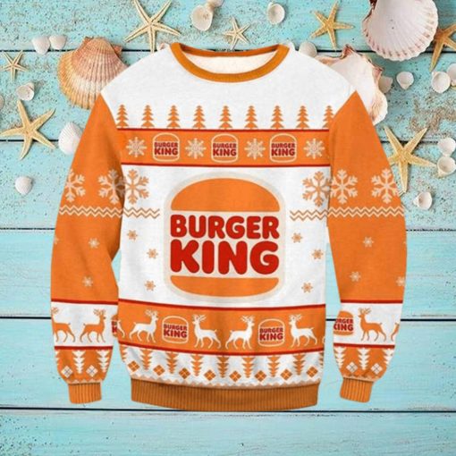 Burger King Classic Logo 2023 Ugly Christmas Sweater