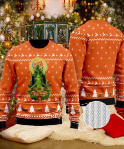 Burger King Grinch Snow Ugly Christmas Sweater