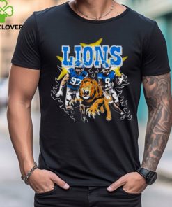 Burning Flame Detroit Football Lions Running Players shirt