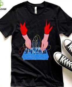 Burning Hand analog synth art hoodie, sweater, longsleeve, shirt v-neck, t-shirt