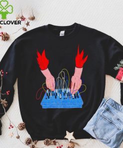 Burning Hand analog synth art hoodie, sweater, longsleeve, shirt v-neck, t-shirt