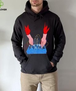 Burning Hand analog synth art hoodie, sweater, longsleeve, shirt v-neck, t-shirt