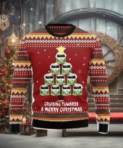 Bus Cruising Towards A Merry Christmas Ugly Christmas Sweater 3D Gift Christmas Funny