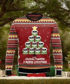 Bus Cruising Towards A Merry Christmas Ugly Christmas Sweater 3D Gift Christmas Funny