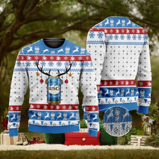 Busch Beer 3D All Over Printed Ugly Christmas Sweater Christmas Gift For Family
