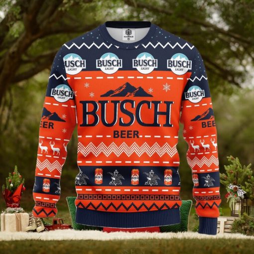 Busch Beer Ugly Christmas Sweater For Men Women