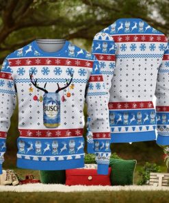 Busch Blue Beer Ugly Knitted Christmas Sweater