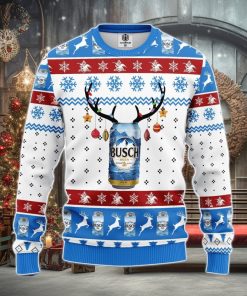 Busch Blue White Ugly Christmas Sweater Amazing Gift Men And Women Christmas Gift
