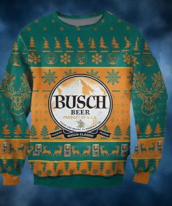 Busch Classic Beer Product Of USA Ugly Christmas Sweater, Faux Wool Sweater, Gifts For Beer Lovers, International Beer Day, Best Christmas Gifts For 2022 – Prinvity