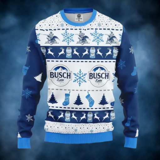 Busch Latte Beer Ugly Christmas Sweater, Faux Wool Sweater, Gifts For Beer Lovers, International Beer Day, Best Christmas Gifts For 2022 – Prinvity