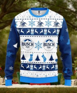 Busch Latte Beer Ugly Knitted Christmas Sweater