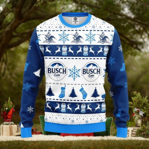 Busch Latte Beer Ugly Knitted Christmas Sweater