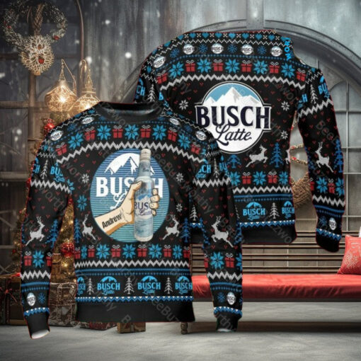 Busch Latte Unisex Personalized Ugly Christmas Sweater