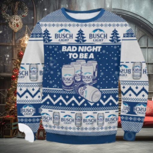 Busch Light Bad Night To Be A Ugly Christmas Sweater
