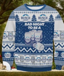 Busch Light Bad Night To Be A Ugly Christmas Sweater