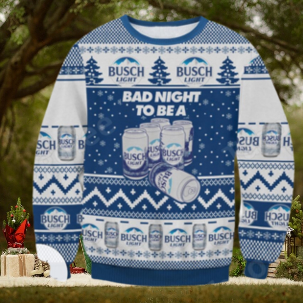 Busch Light Bad Night To Be A Ugly Christmas Sweater Busch Light Bad Night To Be A Ugly Christmas Sweater