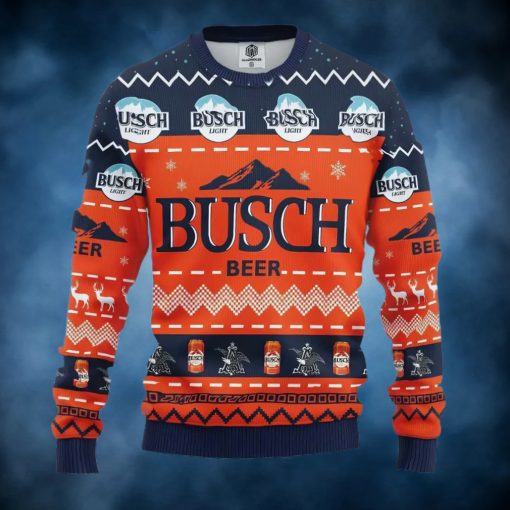 Busch Light Beer Ugly Christmas Sweater, Faux Wool Sweater, Gifts For Beer Lovers, International Beer Day, Best Christmas Gifts For 2022 – Prinvity