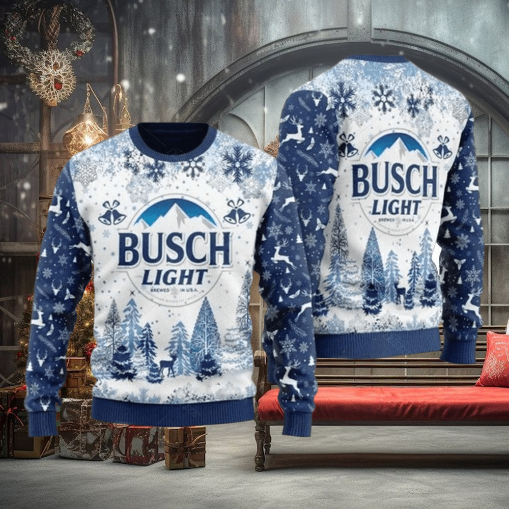Busch Light Beer Ugly Christmas Sweater Xmas Sweater Christmas Busch Light Beer Ugly Christmas Sweater Xmas Sweater Christmas