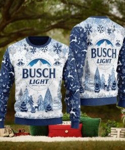 Busch Light Beer Ugly Christmas Sweater Xmas Sweater Christmas