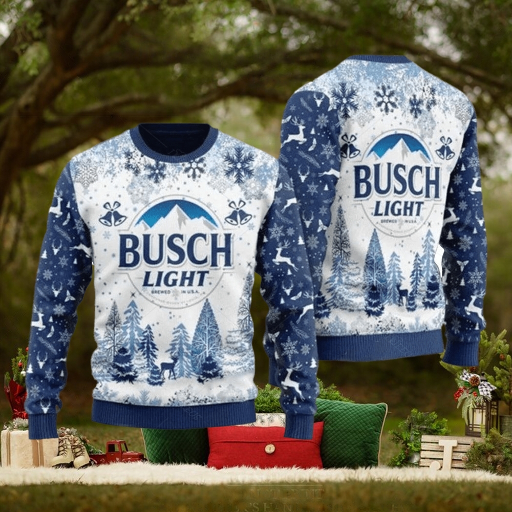 Busch Light Beer Ugly Christmas Sweater Xmas Sweater Christmas Busch Light Beer Ugly Christmas Sweater Xmas Sweater Christmas