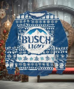 Busch Light Beer Ugly Christmas Wool Knitted Sweater