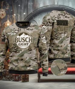 Busch Light Camo Ugly Christmas Sweater, Merry Ugly Christmas Sweater, Christmas Gift Apparel