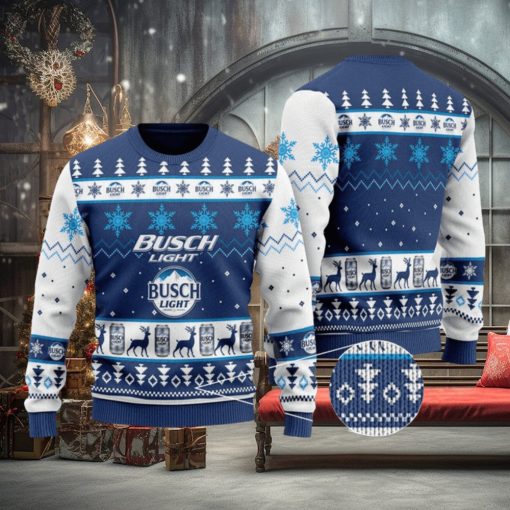 Busch Light Christmas Sweater, Christmas Gift Apparel, Merry Ugly Christmas Sweater