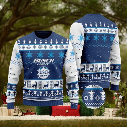 Busch Light Christmas Sweater, Christmas Gift Apparel, Merry Ugly Christmas Sweater