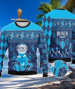 Busch Light Christmas Tree Snowflake Ugly Christmas Sweater Christmas Holiday Gift